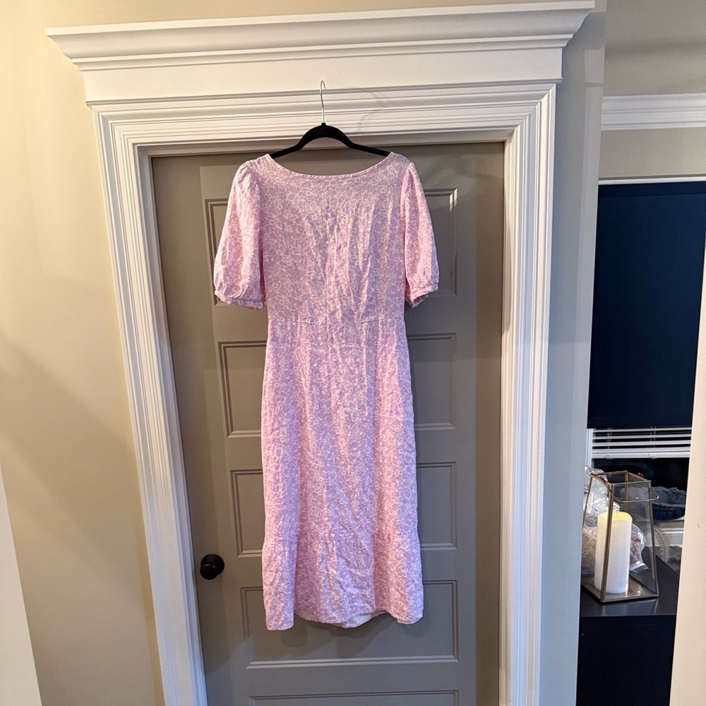 Who What Wear Light Pink Midi Dress